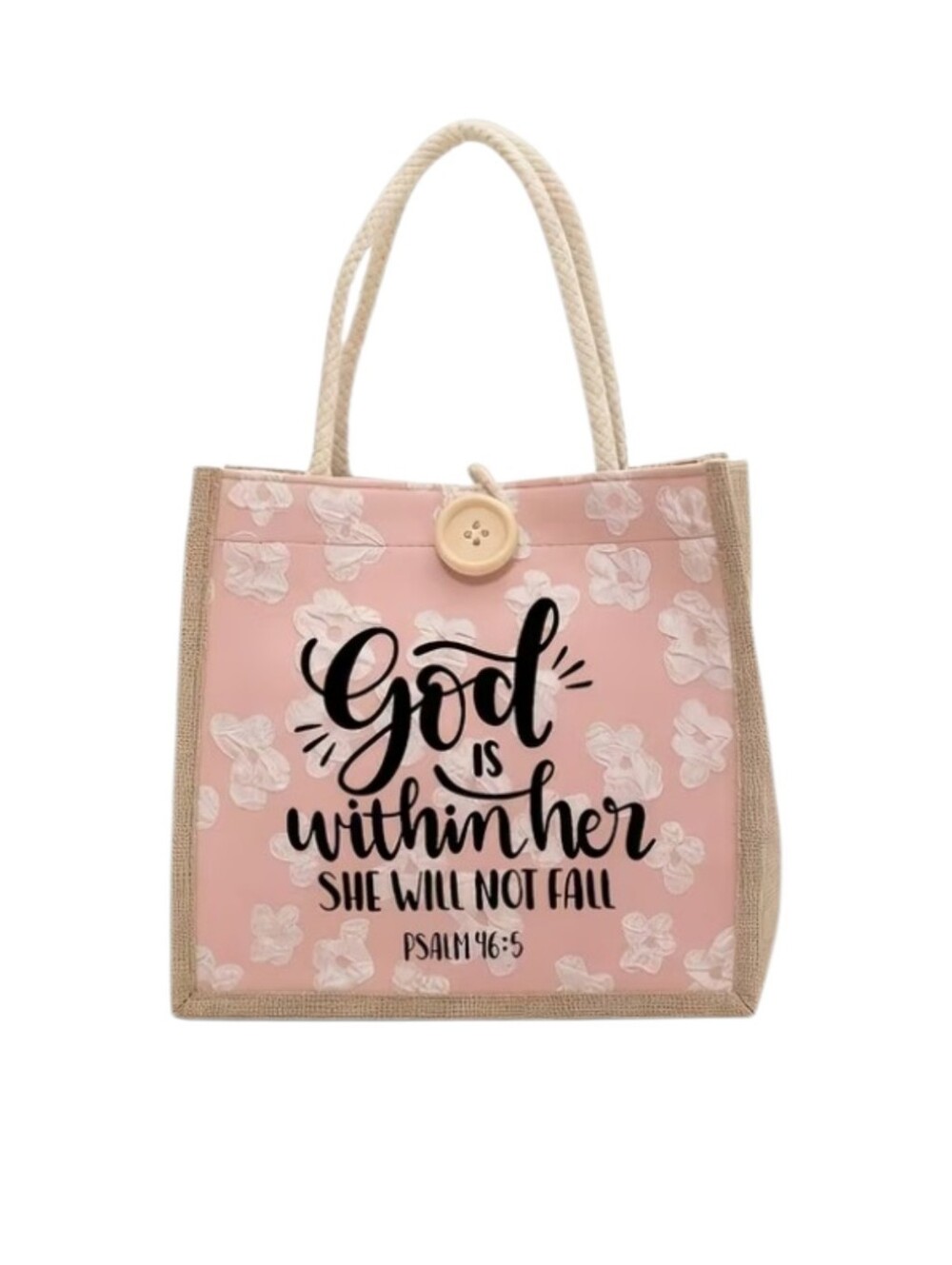 NEW Scripture Bible Verse 46:5 Small Tote Bag